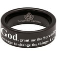 thumbnail image 5 of Serenity Prayer Tungsten Carbide Ring, 5 of 9
