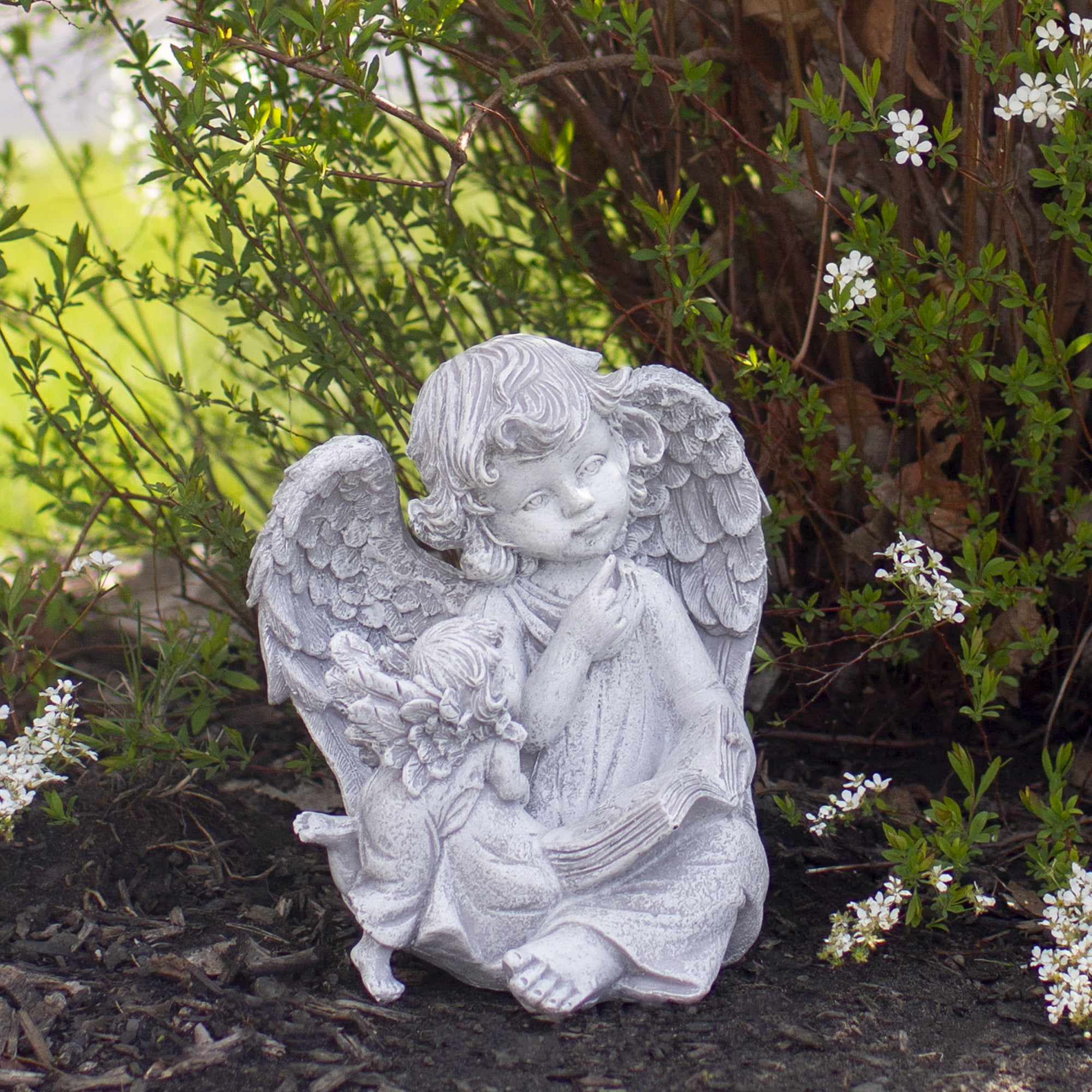 Solstice Sculptures Angel Reading Statue