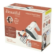 Beautiful 6-Speed Electric Hand Mixer, White Icing by Drew Barrymore