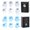 6 PCS, variant on DAMAI Luminous Mini Ghost Figurines,Transparent Resin Glow in the Dark Tabletop Decor,Spooky Miniatures For Halloween Party Tiered Tray Mantel Shelf Car