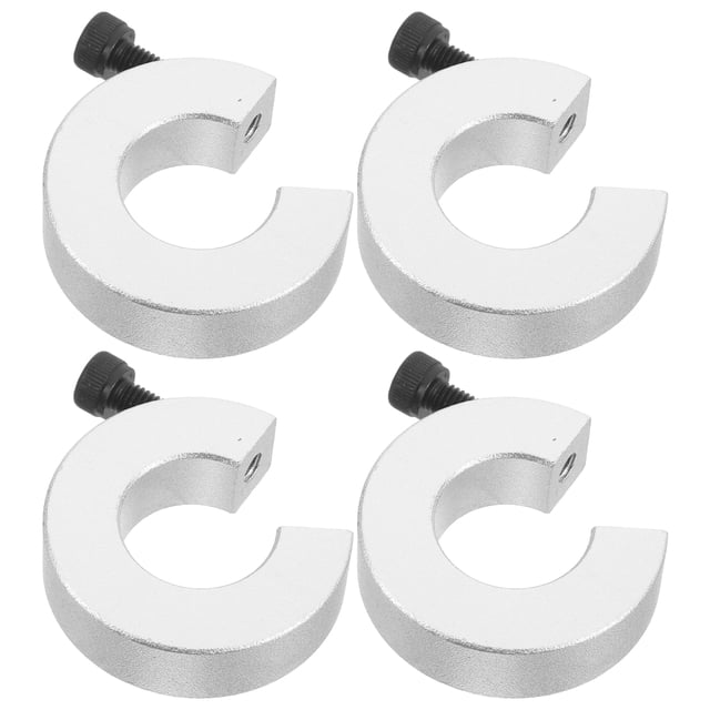KAKOWELY linear motion guides 4PCS Linear Rail Limit Fixing Rings Linear Rail Stop Collars Block Stopper Aluminum Alloy Shaft Limit Fixing Rings Parts Tool for 20mm Motion Shaft Guide