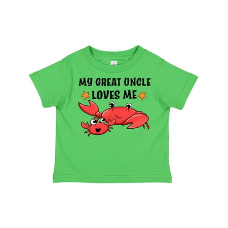 

Inktastic My Great Uncle Loves Me- cute crab family Gift Toddler Boy or Toddler Girl T-Shirt