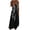 Black-A, variant on Sundress for Women Printed Crew Neck Sleeveless Casual Maxi Dress White-D 3XL