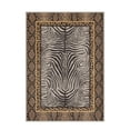 thumbnail image 3 of KUETH 5x7 Zebra Area Rugs Machine Washable Rugs for Living Room, Non Slip Flat Pile Rug with Rubber Backing, Modern Rug for Entryway Bedroom Dining Room Home Office, 3 of 3