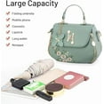 thumbnail image 5 of Women Satchel Bags Handle Shoulder Handbags and Purses Pockets Zipper Leather Crossbody Bags, 5 of 5