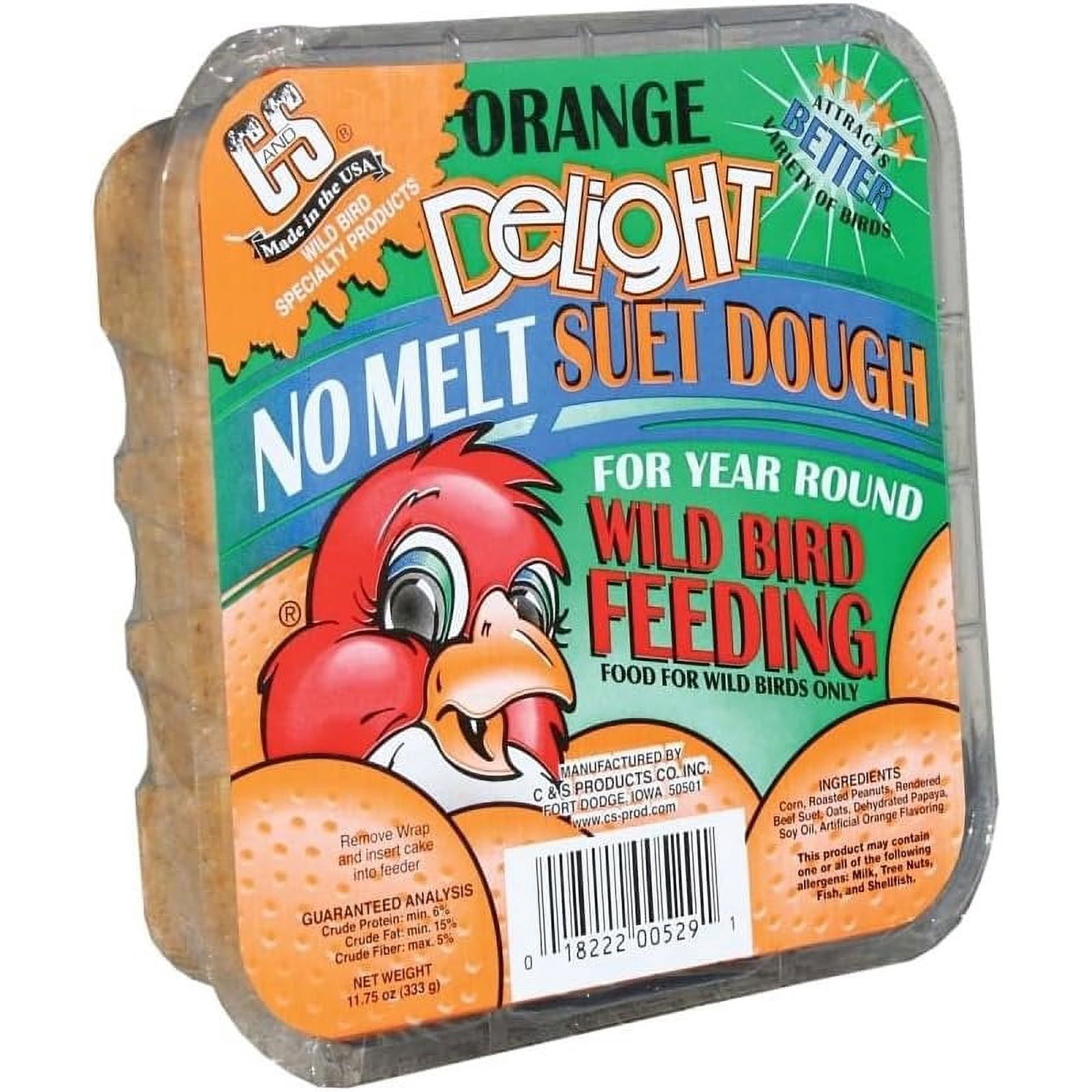 C&S 12529 Orange Delight Suet, 11.75-Ounce