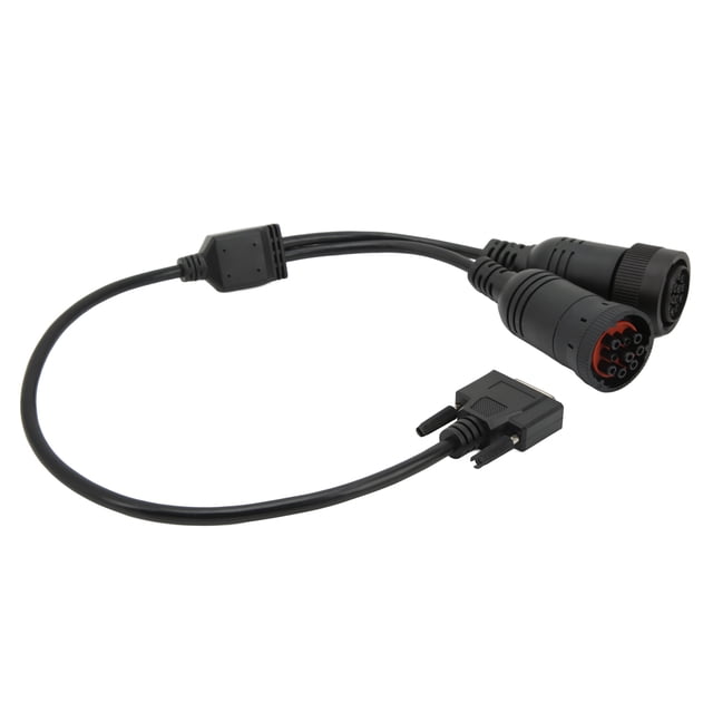Adaptador De Diagnóstico, 457-6114 Transmisión Estable Cable De Diagnóstico En Y De Alta Flexibilidad 14 Pines 9 Pines Caucho ABS Antienvejecimiento Para ET3 OBD2 317-7485