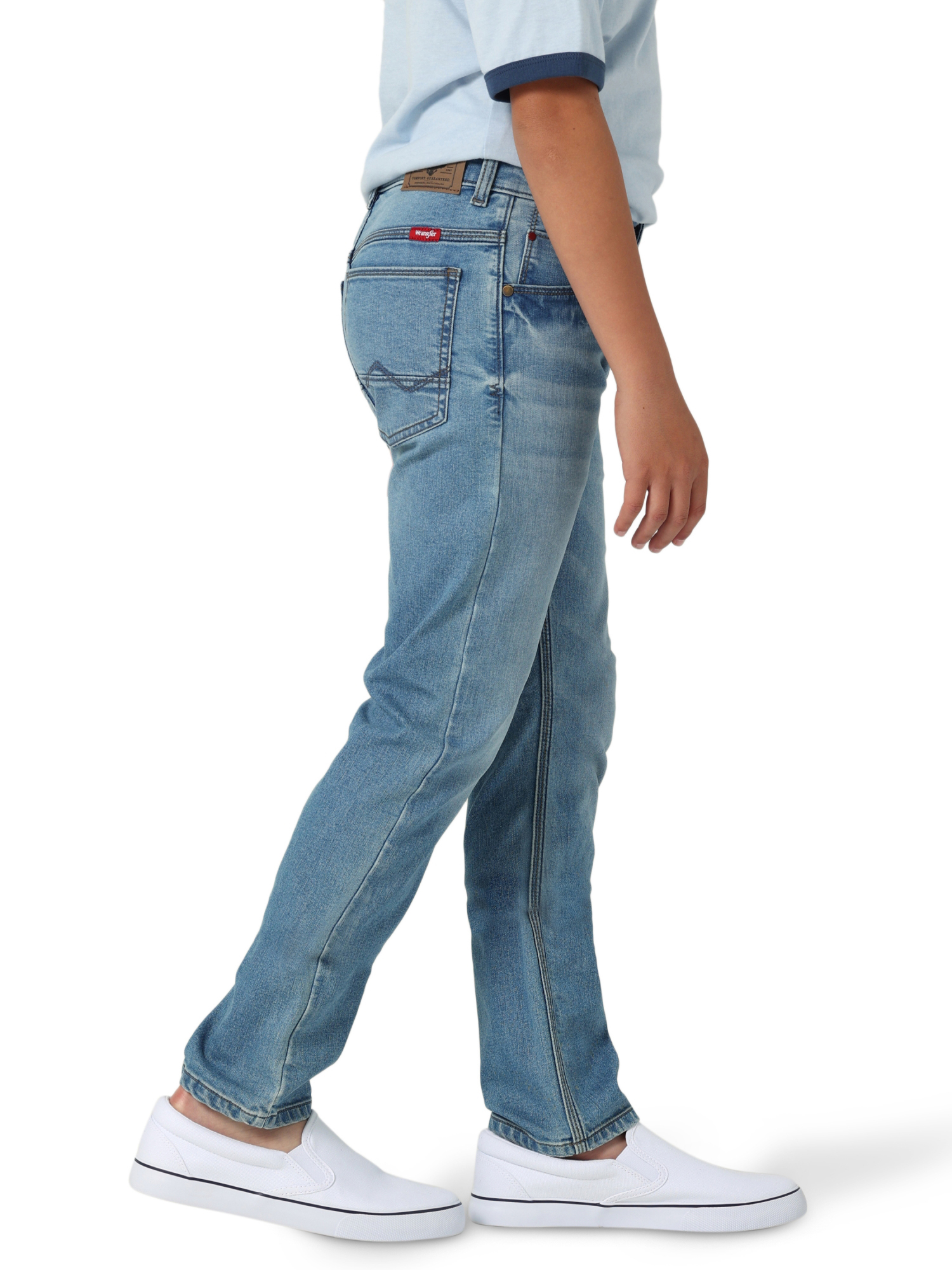 Wrangler Boy’s Indigood Slim Fit Jean with Adjust to Fit Waistband ...