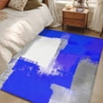thumbnail image 5 of Blue Gray Area&nbsp;Rug 2.7x5ft Graffiti Art Abstract Color Blocks Geometric Modern Non-Slip&nbsp;Washable Square&nbsp;Rugs Soft Felt Indoor Floor Mat for Bedroom Kitchen Living Room Bathroom, 5 of 9
