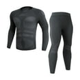 thumbnail image 2 of Wlynlyn Mens Thermal Underwear 2 Piece Sport Sets Outdoor Cycling Tight Stretch Outdoor Active Hunting Top Bottom Outfits, 2 of 7