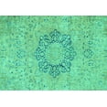 thumbnail image 1 of Ahgly Company Indoor Rectangle Abstract Turquoise Blue Modern Area Rugs, 5' x 8', 1 of 4