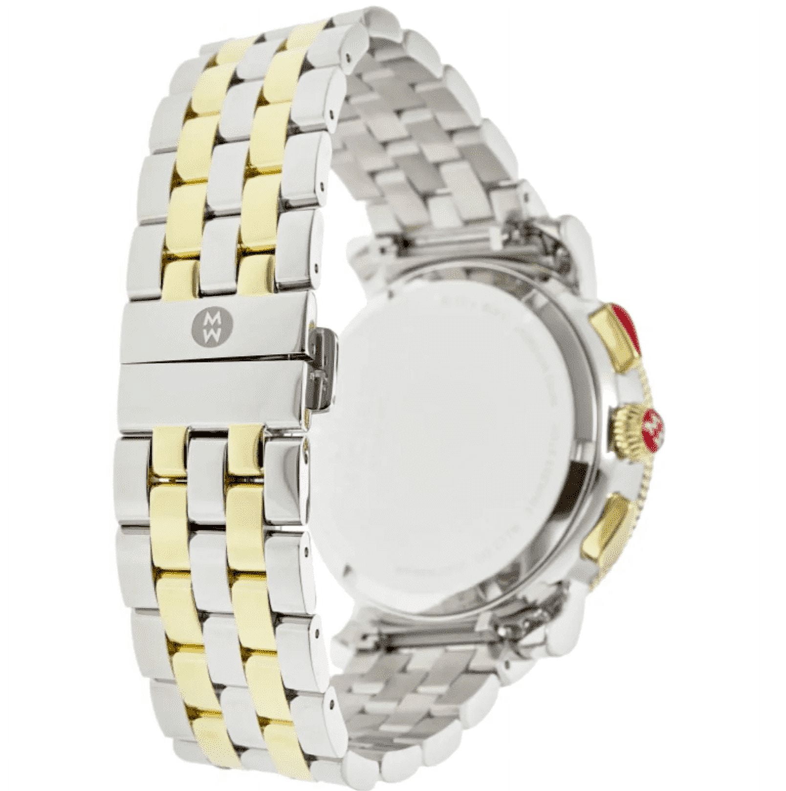 Michele Sport Sail White Diamond Dial Two-Tone Steel Women's Watch MWW01K000121