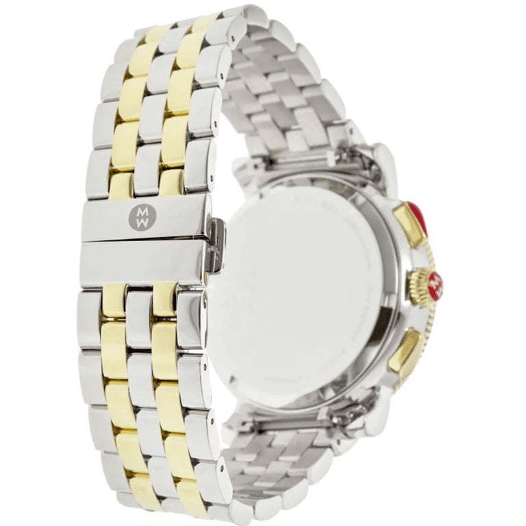 Michele Sport Sail White Diamond Dial Two-Tone Steel Women display picture 1
