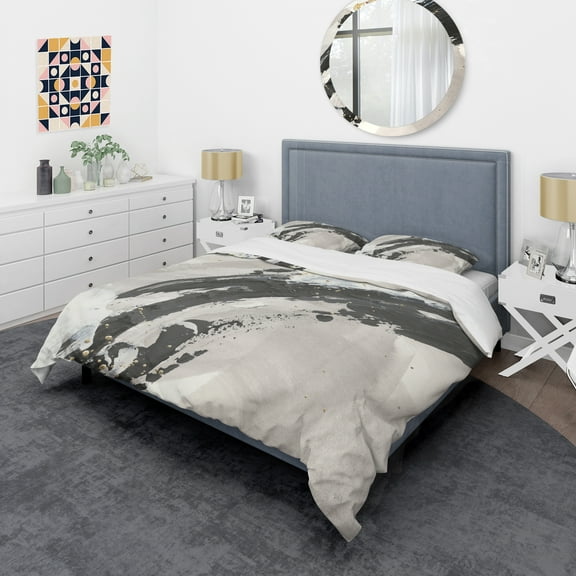 Designart 'Glam Painted Arcs IV' Glam Duvet Cover Set