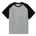 thumbnail image 7 of Generic Men's Big and Tall Casual T-Shirts Raglan Sleeve Crew Neck Loose Baseball Tops Athletic Summer Tees, 7 of 7
