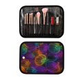 thumbnail image 6 of 3-Piece Travel Toiletry Bag Set, Hanging Wash Bag with Makeup Bag & Brush Case,Waterproof Cosmetic Organizer for Travel, Gym & Home Neon-glowing Pumpkins Pattern, 6 of 10