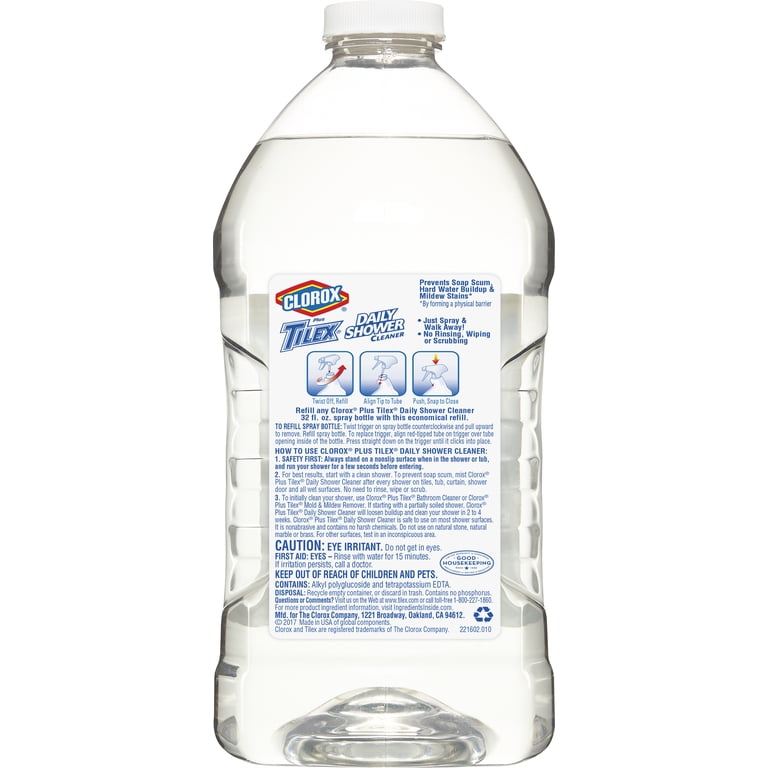 Clorox Plus Tilex Daily Shower Cleaner, 64 oz Refill photo 3
