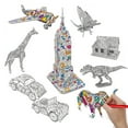 thumbnail image 1 of Coloring Puzzle Set 3D Funny Creative DIY Puzzle Painting Kit Puzzle Model Kit, 1 of 10