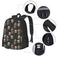 thumbnail image 3 of Ratiio Cigar Backpack for Men and Women - Durable 600D Oxford Cloth -Large Capacity, Water-Resistant School, Travel, and Hiking Bag, 3 of 5