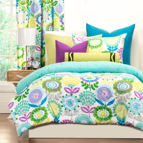Crayola Pointillist PansyFull/Queen Comforter Set
