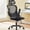 Black, variant on Mesh Ergonomic Office Computer Desk Chair Flip-up Arms Adjustable Headrests Comfortable Lumbar Support For Home Office