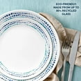 Corelle Ocean Blues 16 Piece Dinner Plates Set, Service for 4