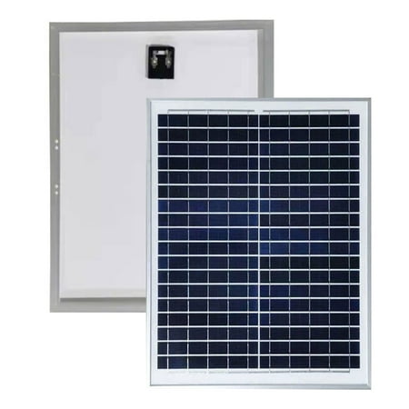 

20 Watt Solar Panel 18 Volt Monocrystalline Portable Solar Panel to Charge 12V Battery for RV Boat Tent Yacht Car