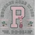 thumbnail image 2 of Girl's Winnie the Pooh Collegiate Piglet Graphic Tee Athletic Heather Large, 2 of 5