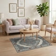 thumbnail image 3 of ODIKA Dining Transitional Symmetrical Decorative Motif Delicate Large for Home Office, Gaming Room, Under Desk, Non-Slip Chair-Friendly, 3 of 7