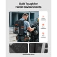 thumbnail image 3 of KFFKFF Tool Backpack, 56 Pockets, Heavy-duty Tools Storage Organizer Bags with Molded Base, Electrician Jobsite Backpack for Construction Jobsite, Electrician, 3 of 9