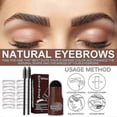 thumbnail image 5 of Brow Print Set Quick Brow Makeup Lazy Hairline Powder Repair Natural Waterproof Contouring Shadow, 5 of 5