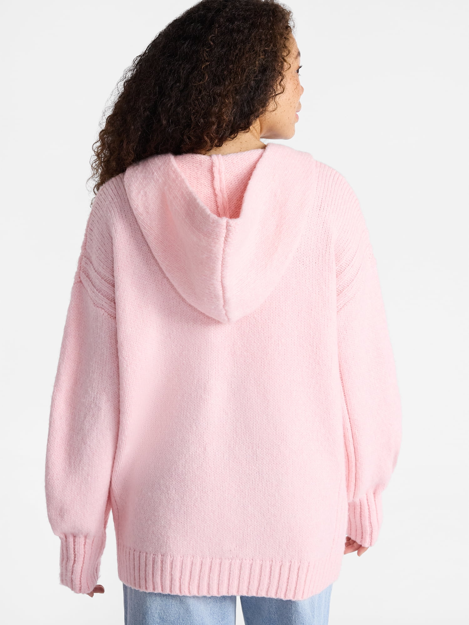 No Boundaries Fashion Hooded Cardigan, Women's