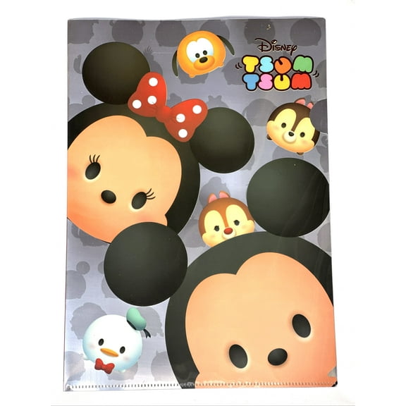 Disney Tsum Tsum Folder -Baby Mickey Minnie Document Sleeve School Supply