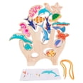 thumbnail image 1 of Milaget Montessori Animal Stacker Blocks Early Learning Puzzle Puzzles Balance Training, 1 of 9