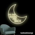 thumbnail image 5 of Handmadetneonsign To The Moon And Back Neon Sign, To The Moon And Back Led Light, Party Wall Decor 53575, 5 of 5