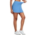 thumbnail image 4 of Cadmus Womens Pleated Tennis Golf Skorts High Waisted with Pockets Inner Shorts for Workout Pickleball,Blue,M, 4 of 7