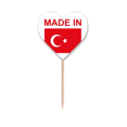 thumbnail image 1 of en turquía país amor Etiqueta del corazón de la bandera del palillo de dientes, 1 of 3