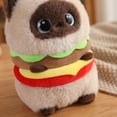 thumbnail image 5 of Stuffed Cat Plush | Colorful Stuffed Animal Burger Plush Gift for Cat Lovers 10 Inch Plush Burger Cat, 5 of 6
