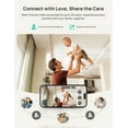 thumbnail image 3 of Dr.Care 5" Smart WiFi Baby Monitor with Dual 2K Camera, Split Screen, APP Control, Cry & Motion Detection, Pan-Tilt-Zoom, Temp, Night Vision, 3 of 10