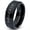Black Bevel Polish Tungsten, variant on Tungsten Congrats Grad Class Of 2019 Roman Numerals Engraved Band Ring 8mm Men Women Comfort Fit Black Dome Polished