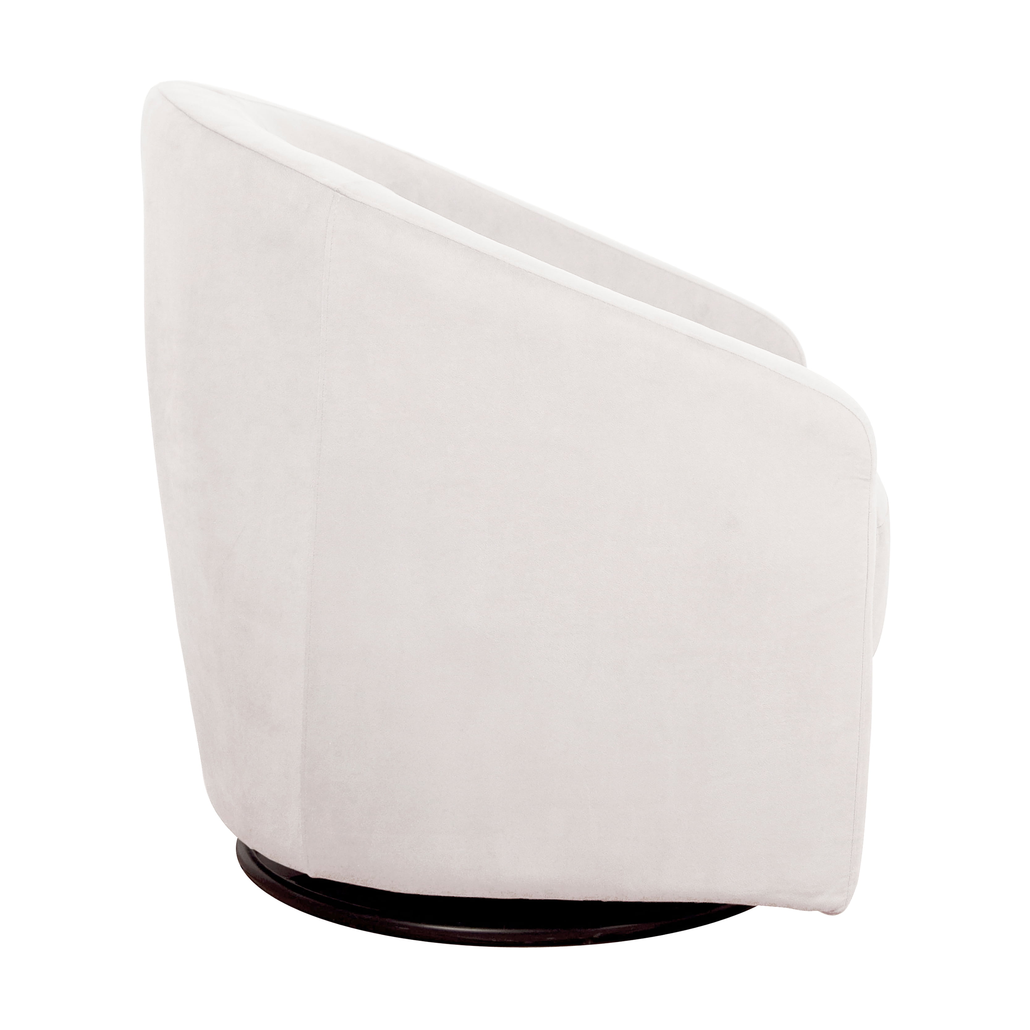 Babyletto Madison Swivel Glider In Slate Microsuede Fabric