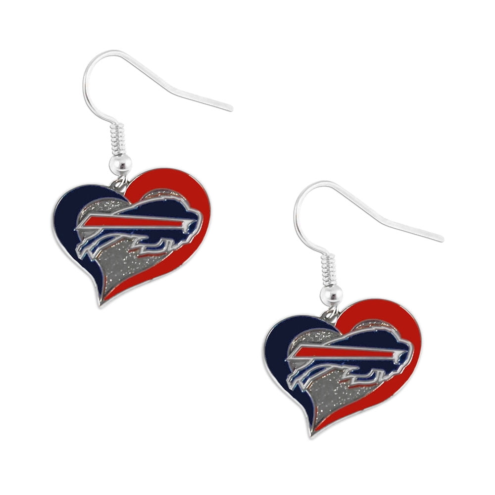 aminco Buffalo Bills Dangle Logo Earring Set Charm Gift 