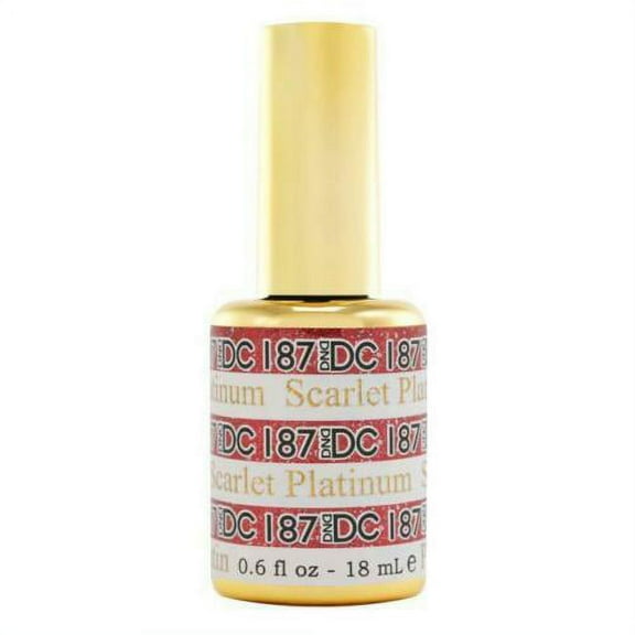DND - DC UV/LED Soak Off Platinum Gel - 187 Scarlet