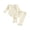 Apricot, variant on Cjfdfy Newborn Baby Girls Fall Outfit Lace Patchwork Ribbed Doll Collar Long Sleeve Romper And Elastic Lace Trim Pants Set Cute Solid Color Coming Home Fall Winter Outfit 0-12 Monthes