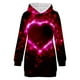 thumbnail image 3 of Vestido suelto de manga larga con capucha y bolsillo con estampado de corazón para mujer a la moda Pompotops  hdfakjf2250, 3 of 4