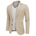 thumbnail image 4 of COOFANDY Men's Lightweight Two Button Knit Blazer - Casual Sport Coats Suit Jacket, 4 of 6