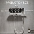 thumbnail image 6 of HOPOPRO 10 Inch Rain Shower Head with Handheld, Dual 2-in-1 Combo, High Pressure Waterfall Showerhead, 7 Spray Modes with Hose 71" Stainless Steel, 6 of 10