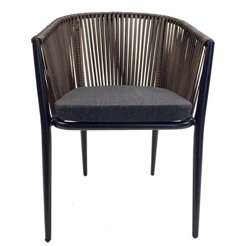 Silla Amalfi Café Aluminio Exterior con Cojín Sunbrella