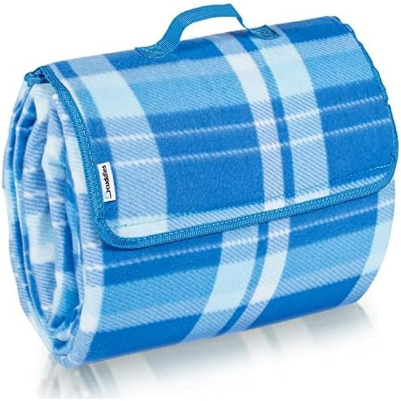 Compact Picnic Blanket Extra Large - 3 Layers, Waterproof Outdoor Picnic Mat with Carry Strap for Beach, Camping and Hiking