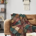 thumbnail image 5 of Donna Sharp Campfire Ragged Pieced Cotton Lodge Decorative Throw Blanket, 5 of 5